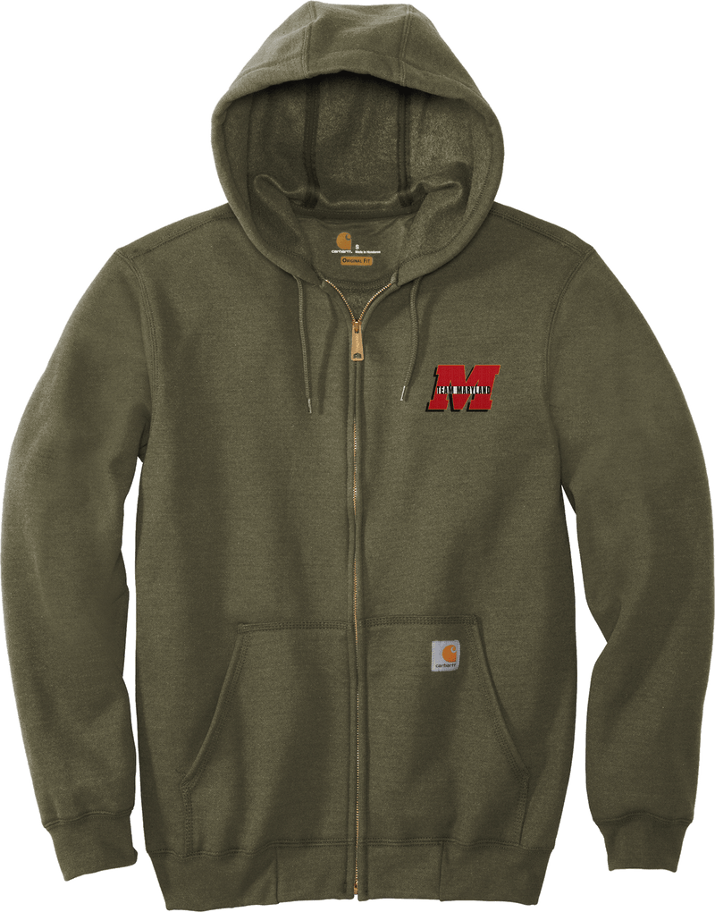 Team Maryland Carhartt Midweight Hooded Zip-Front Sweatshirt