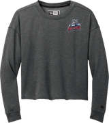 Hartford Jr. Wolfpack New Era Ladies Tri-Blend Fleece Crop Crew