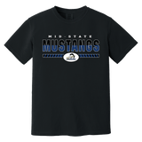 Mid-State Mustangs Heavyweight Ring Spun Tee