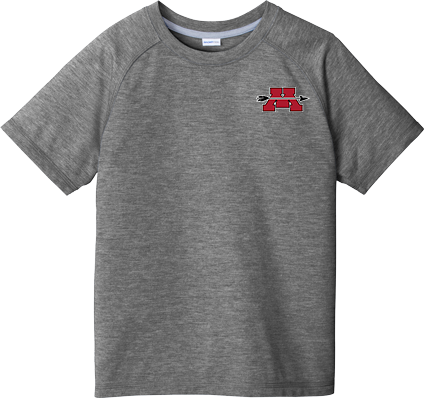 Mercer Arrows Youth PosiCharge  Tri-Blend Wicking Raglan Tee