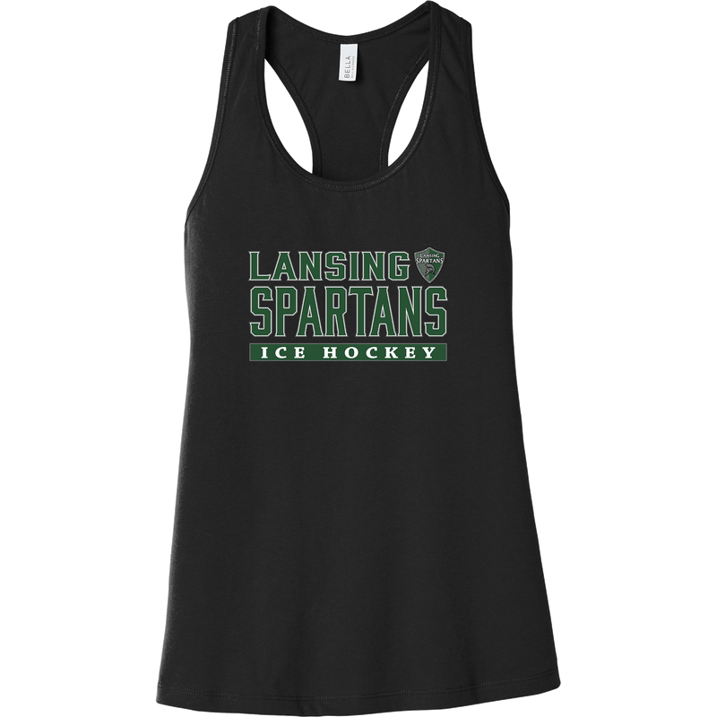 Lansing Spartans Womens Jersey Racerback Tank