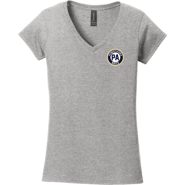 PA Brick Softstyle Ladies Fit V-Neck T-Shirt
