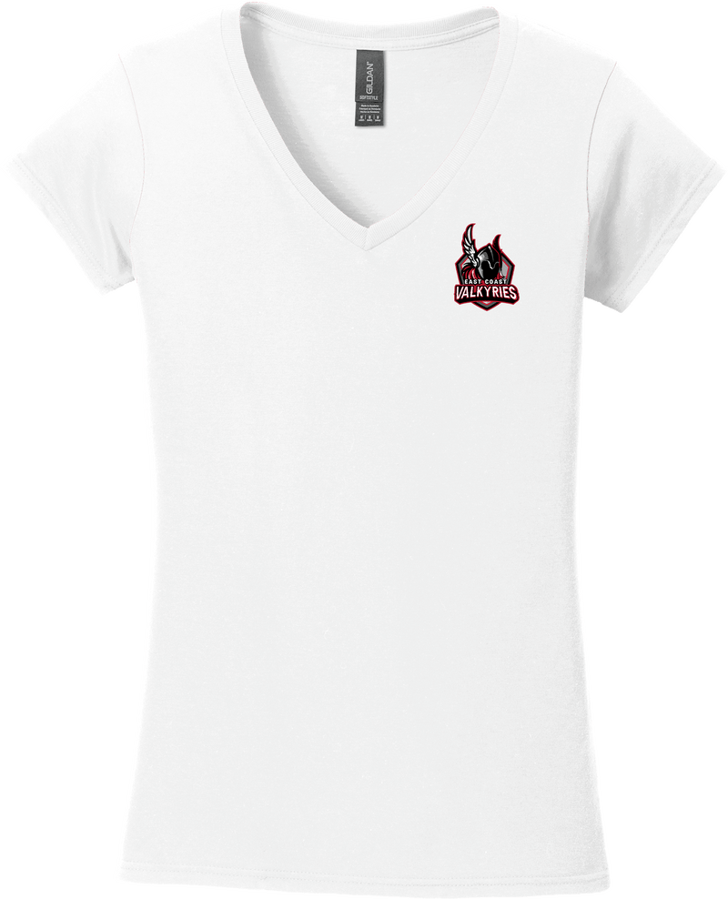 NJ Valkyries Softstyle Ladies Fit V-Neck T-Shirt