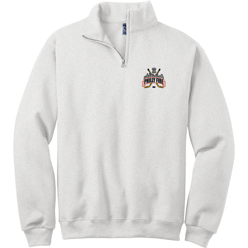 Philly Fire NuBlend 1/4-Zip Cadet Collar Sweatshirt