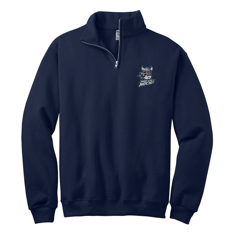 Hard Edge Hockey NuBlend 1/4-Zip Cadet Collar Sweatshirt