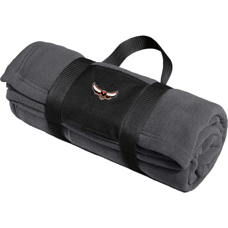 Orange County West Fleece Blanket with Carrying Strap