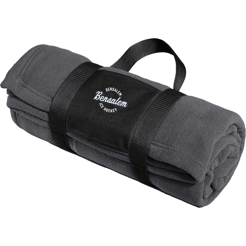 Bensalem Fleece Blanket with Carrying Strap