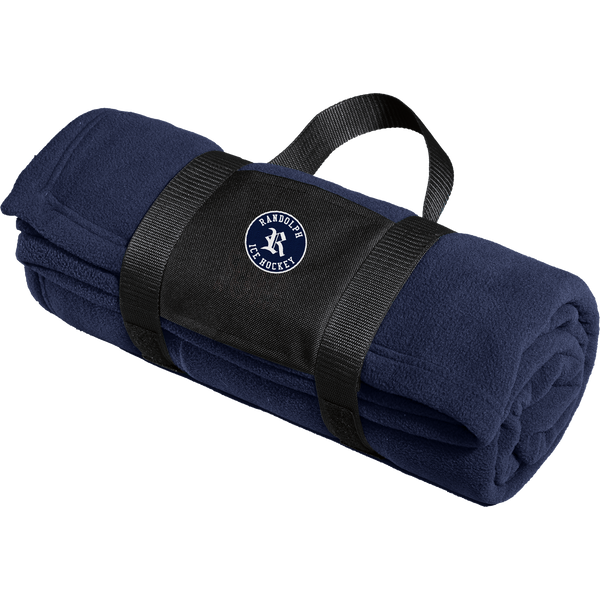 Randolph Hockey Fleece Blanket with Carrying Strap