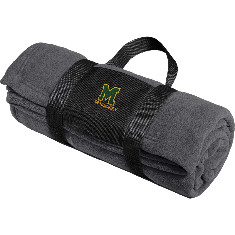 HVM Montgomery Fleece Blanket with Carrying Strap