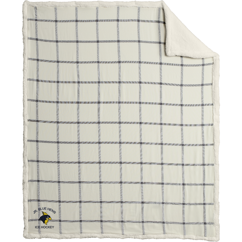 Delaware Jr. Blue Hens Flannel Sherpa Blanket