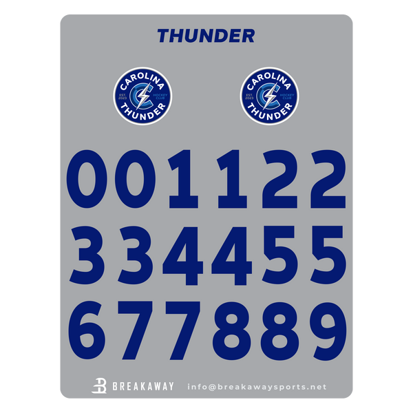 Carolina Thunder Helmet Stickers