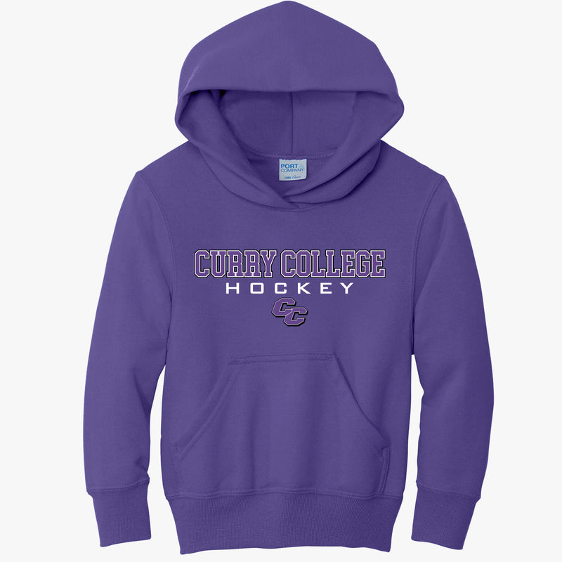 Curry College Youth Core Fleece Pullover Hooded Sweatshirt