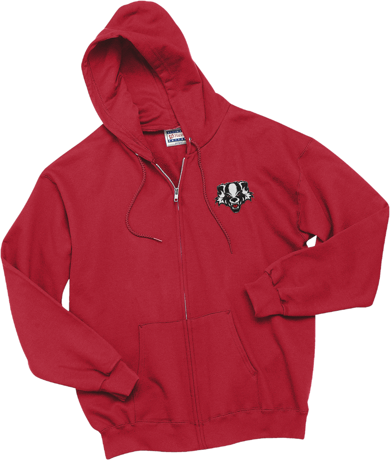 Scary Badgers Ultimate Cotton - Full-Zip Hooded Sweatshirt
