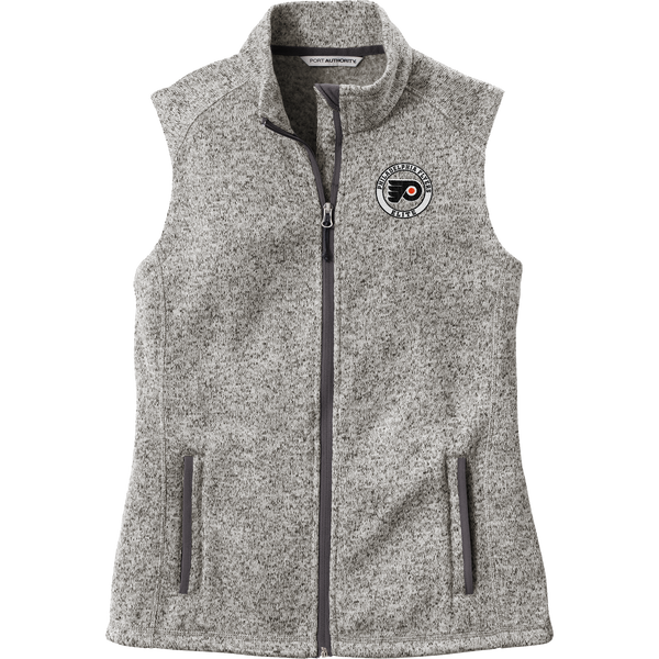 Philadelphia Flyers Elite Ladies Sweater Fleece Vest