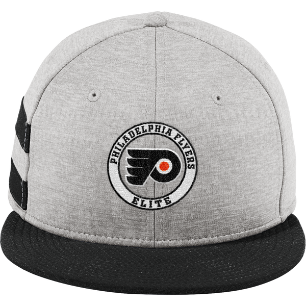 Philadelphia Flyers Elite New Era Shadow Heather Striped Flat Bill Snapback Cap