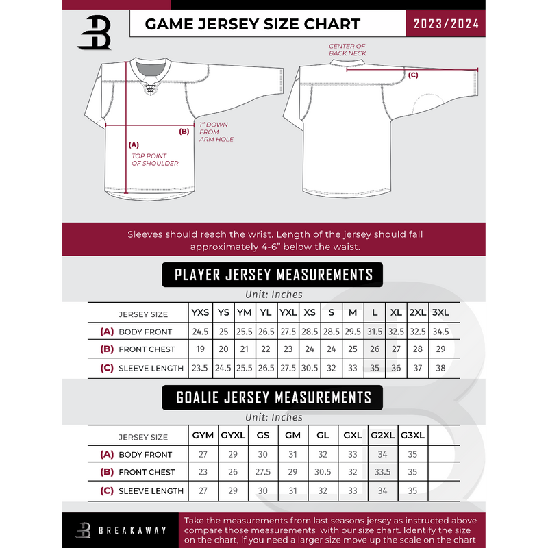 Seacoast Spartans Adult Player Sublimated Jersey