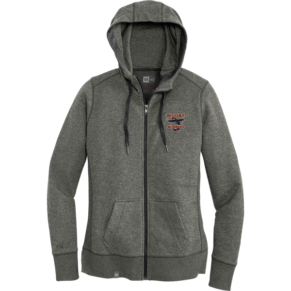 Biggby Bombers New Era Ladies French Terry Full-Zip Hoodie