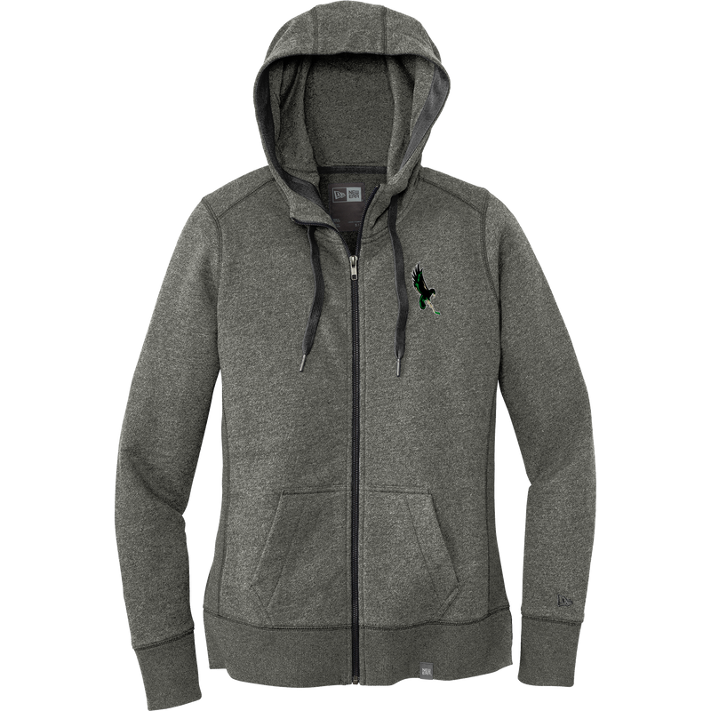 Wilmington Nighthawks New Era Ladies French Terry Full-Zip Hoodie