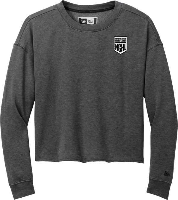 NGHL New Era Ladies Tri-Blend Fleece Crop Crew