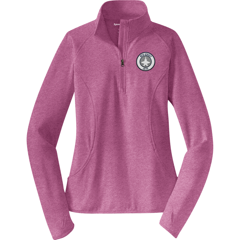 NJ Jets Ladies Sport-Wick Stretch 1/4-Zip Pullover