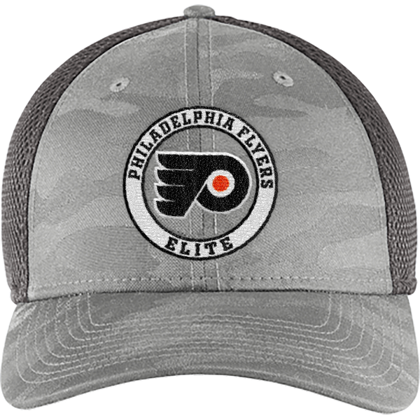 Philadelphia Flyers Elite New Era Tonal Camo Stretch Tech Mesh Cap