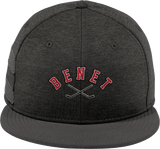 Benet Hockey New Era Shadow Heather Striped Flat Bill Snapback Cap