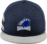 Brandywine Outlaws New Era Shadow Heather Striped Flat Bill Snapback Cap