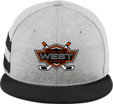 Orange County West New Era Shadow Heather Striped Flat Bill Snapback Cap