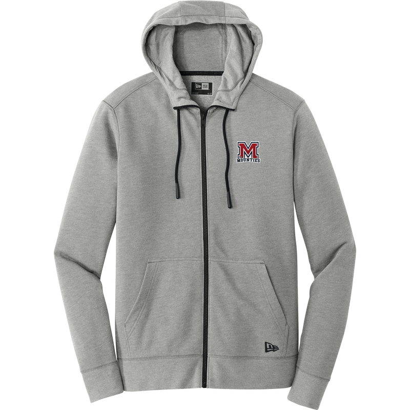 Jr. Mounties New Era Tri-Blend Fleece Full-Zip Hoodie