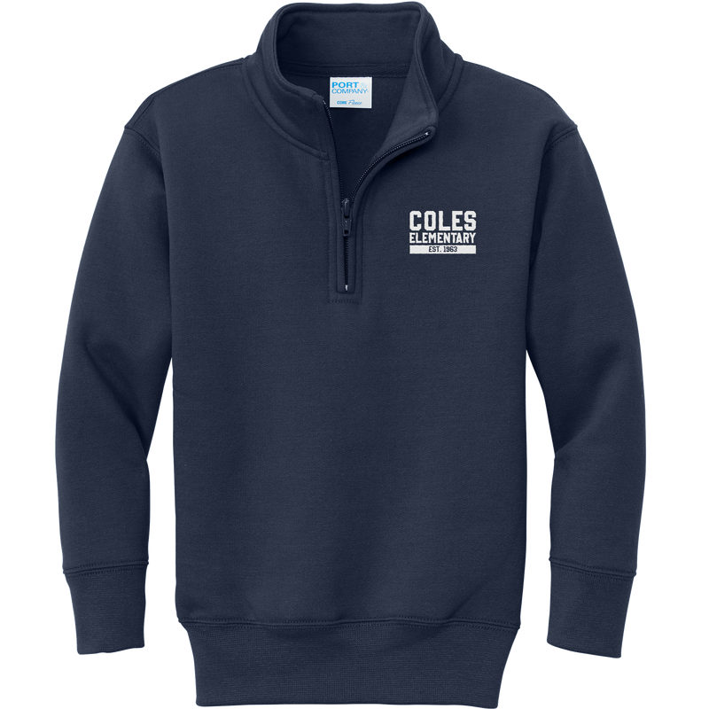 Coles Elementary Youth Core Fleece 1/4-Zip Pullover Sweatshirt