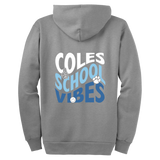 Coles Elementary "Coles Vibes" Full-Zip Hooded Sweatshirt
