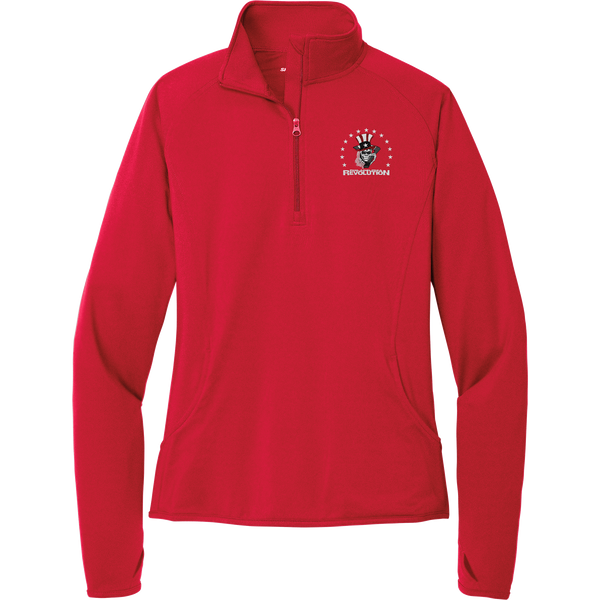 Phila Revolution Ladies Sport-Wick Stretch 1/4-Zip Pullover