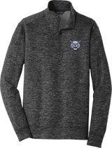 CT Bobcats PosiCharge Electric Heather Fleece 1/4-Zip Pullover