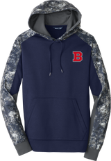 CT Bobcats Sport-Wick Mineral Freeze Fleece Colorblock Hooded Pullover