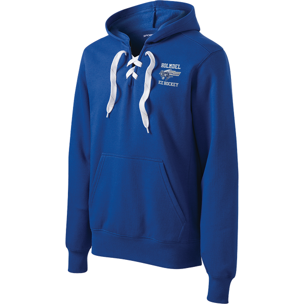 Holmdel Hockey Lace Up Pullover Hooded Sweatshirt