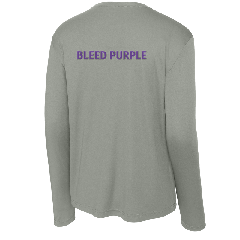 Curry College (Bleed Purple CC) Long Sleeve PosiCharge Competitor Tee