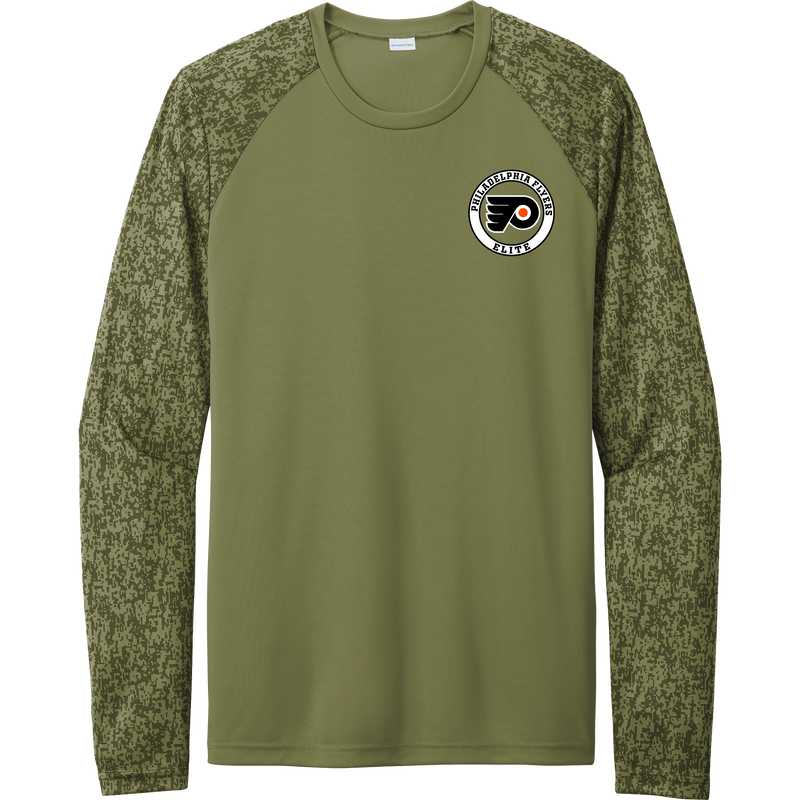 Philadelphia Flyers Elite Long Sleeve Digi Camo Tee