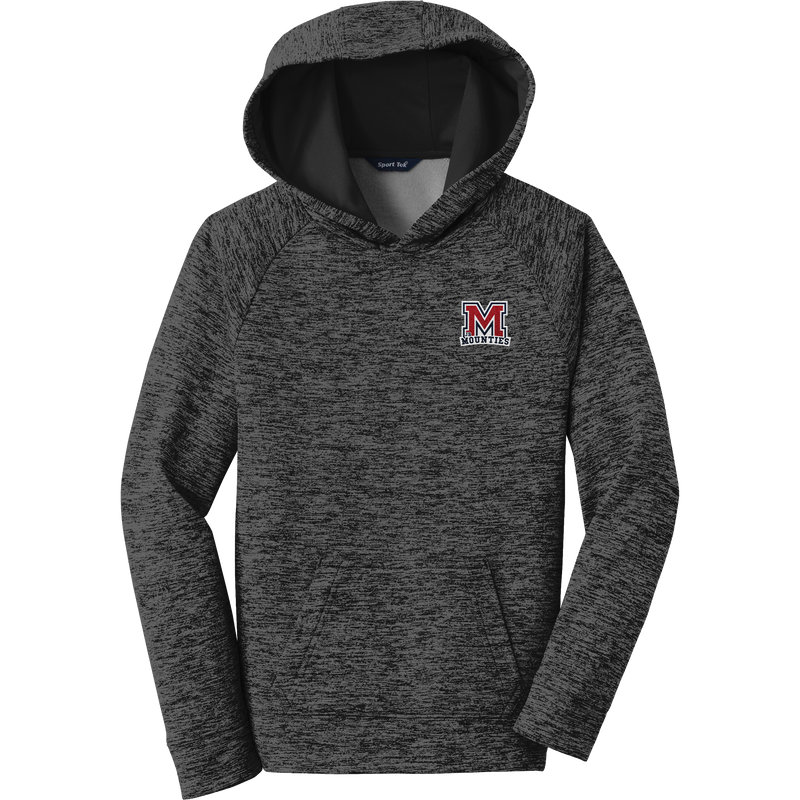 Jr. Mounties Youth PosiCharge Electric Heather Fleece Hooded Pullover