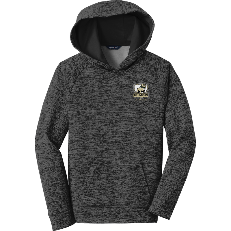 HVM Bulldogs Youth PosiCharge Electric Heather Fleece Hooded Pullover