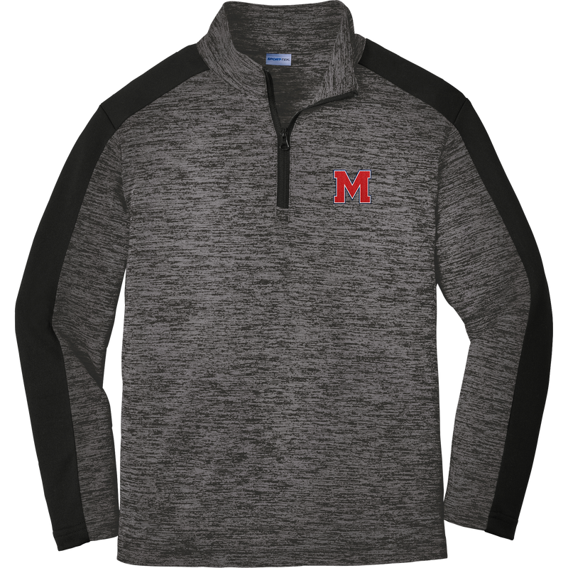 Mount St. Charles Youth PosiCharge Electric Heather Colorblock 1/4-Zip Pullover