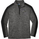 Mon Valley Thunder Youth PosiCharge  Electric Heather Colorblock 1/4-Zip Pullover